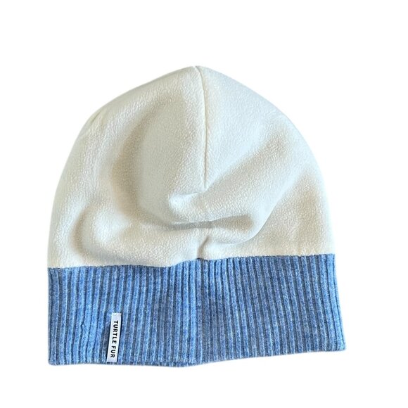 Turtle Fur NEW Women's Ellen Recycled Pom WInter Hat In Sky Blue - Picture 9 of 11